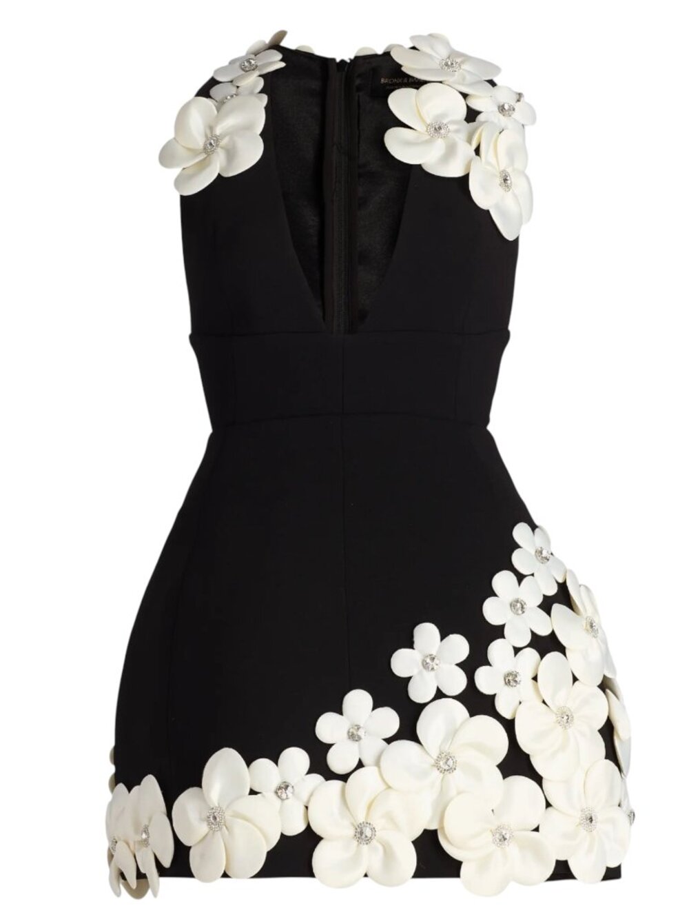 BRONX AND BRONCO  Estelle mini dress with floral embellishments Size S - Picture 3 of 12